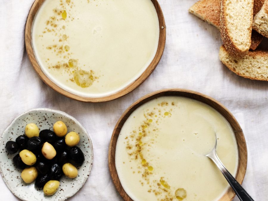 Velouté de fèves fraîches